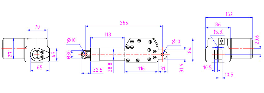 Motor de CC de 12V ~ 110V con actuador lineal y tornillo de avance de  longitud 70 mm - 200 mm, Fabricante de micro motores para equipos médicos